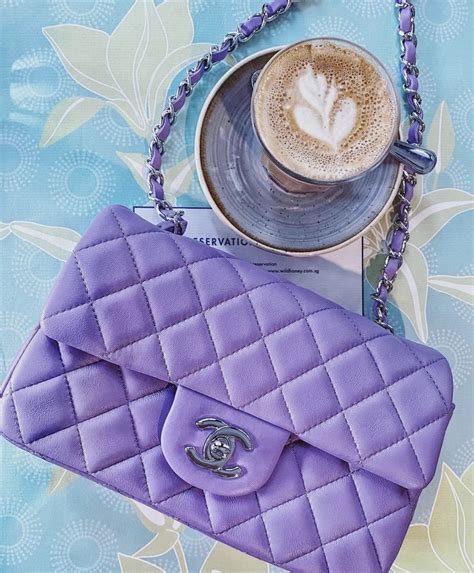 lilac purple chanel bag